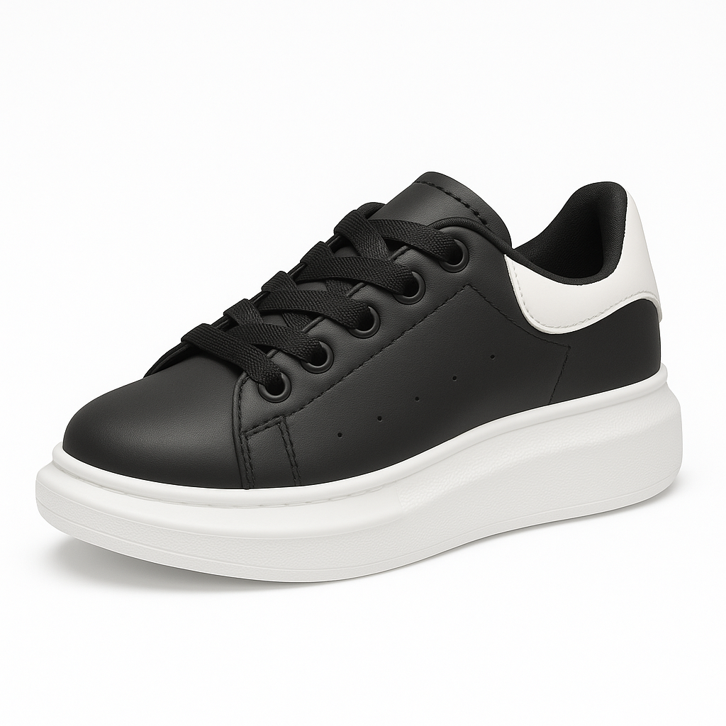 Pantofi sport copii tip designer cu talpă groasă – stil luxury casual
