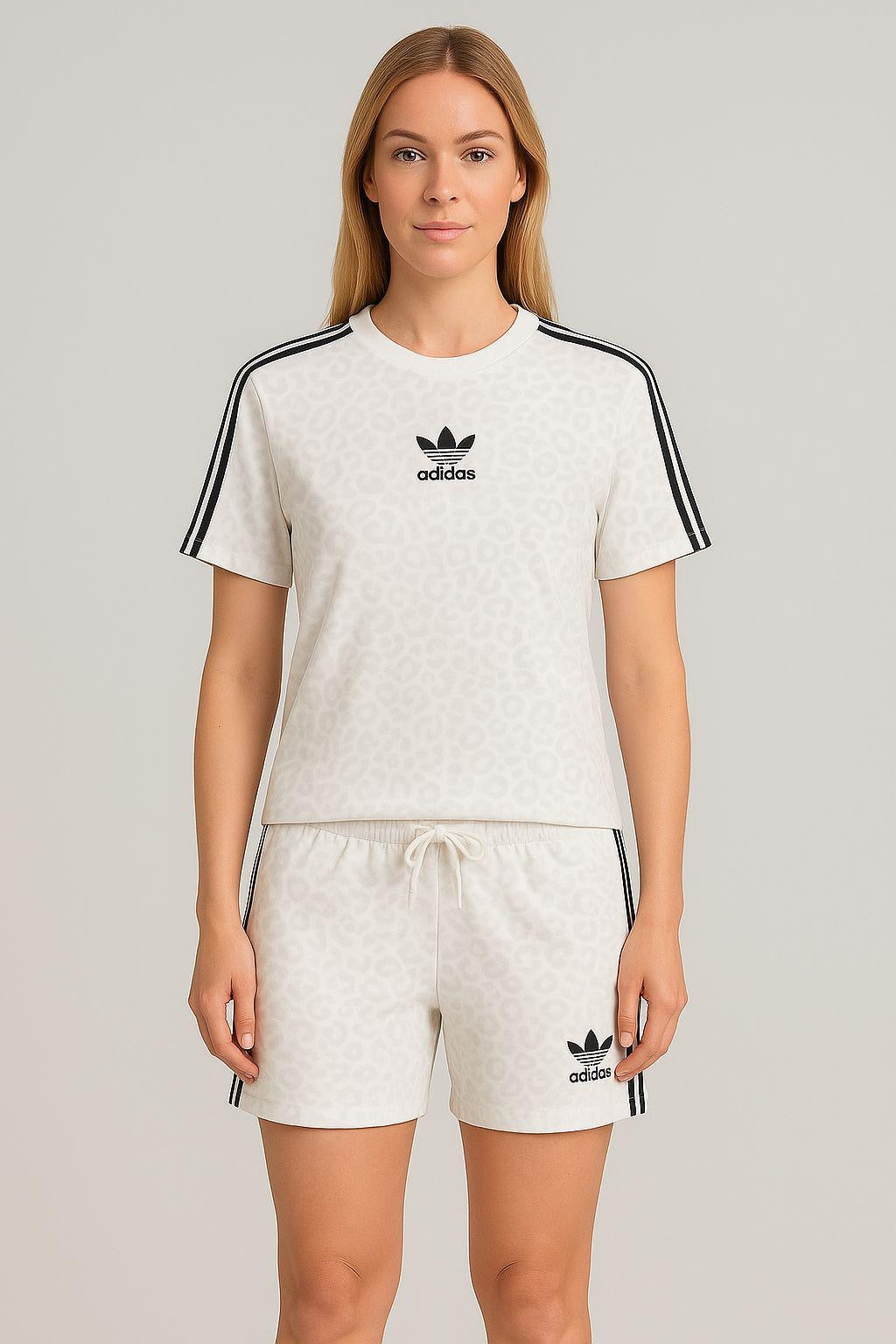 Set sport damă Adidas Originals cu imprimeu și logo brodat